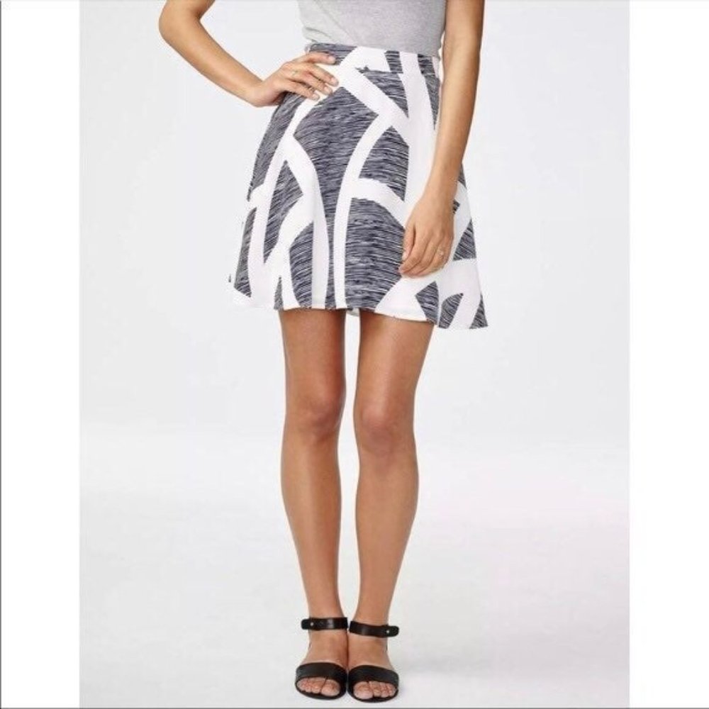 ***SOLD*** Armani Exchange Navy Blue & White flare skirt